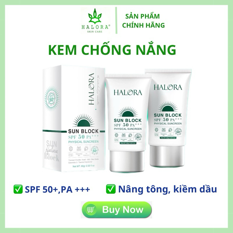 Kem chống nắng Halora (có hoả tốc)