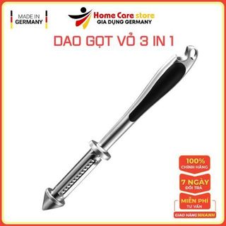 Dao gọt vỏ đa năng 5in1, chất liệu bằng inox, gọt vỏ trái cây, bào sợi rau củ, bào lát, mũi nhọn lấy phần sâu, khui chai