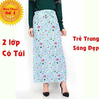 Sỉ 10 Váy chống nắng quate 2 lớp 2 mặt loại xịn, vải kate đẹp ko xù lông