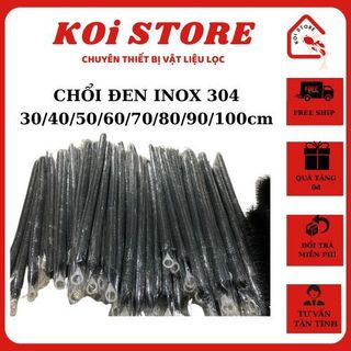 Chổi lọc hồ cá koi 30cm-40cm-50cm-60cm-70cm-80cm-90cm-100cm-120cm màu đen