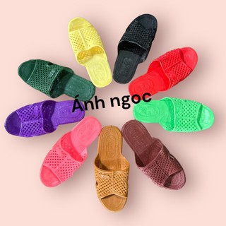 10 Đôi Dép tổ ong loại dày nam nữ.Đi trong nhà nhiều màu Nhưa Dẻo Mềm.Giao 10 màu ngẫu nhiên
