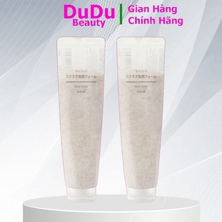 Sữa Rửa Mặt Tẩy Da Chết Muji Face Soap Scrub Của Nhật 100g