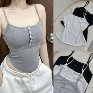 Áo hai dây bigsize nữ 50-95kg thời trang cài nút chất vải thun gân mềm mịn co giãn mặc thoáng mát G171