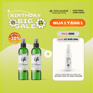 COMBO TIẾT KIỆM - 2 XỊT TÓC TINH DẦU BƯỞI 250ml | Kích mọc tóc làm dày tóc giảm thưa hói giúp tóc dài nhanh