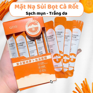 Mặt nạ sủi bọt cà rốt sạch bụi bẩn, mụn đầu đen, mặt nạ cà rốt sủi bọt chống lão hoá sạch bã nhờn