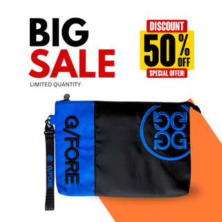 Túi clutch golf vải thời trang thêu - pouch bag
