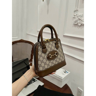 Túi xách, túi hến GC hoạ tiết quai da size 20