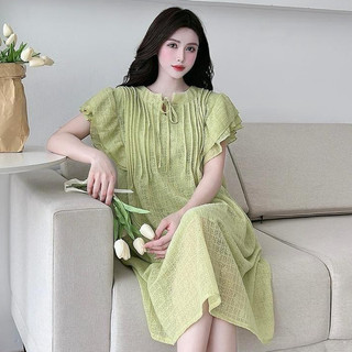 Váy bầu , đầm bầu chất voan 2 lớp siêu đẹp, mềm, mát freeszie từ 43-70kg