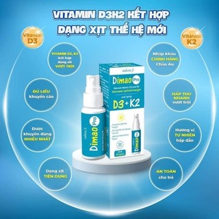 Dimao pro d3+k2 dạng chai xịt chai 25ml