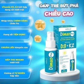 Dimao Pro D3+K2 Dạng Chai Xịt Chai 25ml
