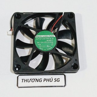 Quạt tản nhiệt Fan: 7Cm X 7Cm X 1Cm - Điện áp DC 12V