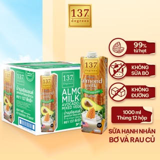 Sữa hạt hạnh nhân bơ và rau củ 137 degrees