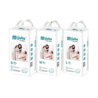 Tã dán cho bé mijuku size s, m, l gói 50 miếng