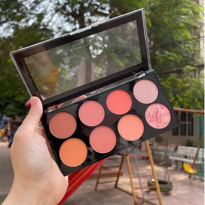 Bảng phấn má 8 ô Makeup Revolution Ultra Blush Palette Tone Cam Hồng [CHÍNH HÃNG]