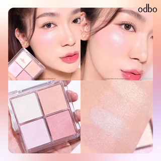  Phấn Nhũ Bắt Sáng Odbo Signature 4 Highlighter OD1318 