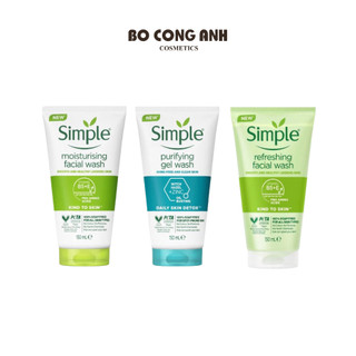 Sữa rửa mặt simple kind to skin 150ml