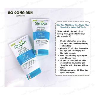 Sữa rửa mặt Simple Kind To Skin 150ml
