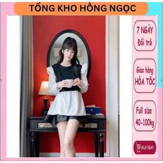 Áo bầu thiết kế phối tay lụa