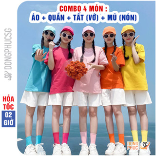 Set đồ đi biển nam nữ hội nhóm gia đình cặp đôi có 20 màu nổi bật thun dày dặn CSM2 DONGPHUCSG