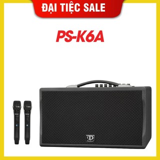 Loa Karaoke Dalton PS-K6A  công suất 200W, Bass 6.5 inches, tặng kèm 2 micro không dây sóng UHF