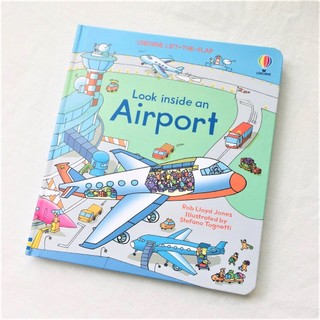 Sách - usborne look inside an airport - cho bé từ 5 tuổi