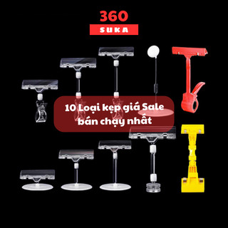 Kẹp wobbler quảng cáo, kẹp mica, kẹp giá sale SUKA 360