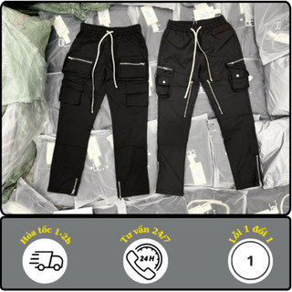 Quần Thụng kaki - Jeans Zip phong cách Cargo túi hộp QCCC