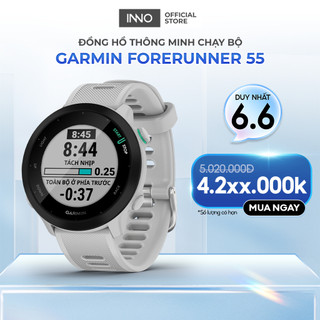 Đồng Hồ Thông Minh Garmin Forerunner 55 GPS (Black) - Hàng Chính Hãng
