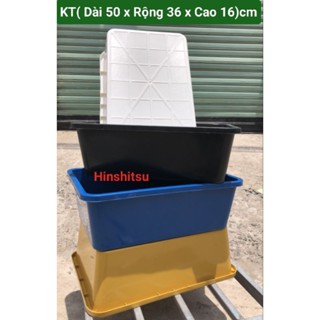 Combo 5 Khay Nhựa 20Lít - Khay Nuôi Cá - Khay Nuôi Mèo KT(50x36x16)cm