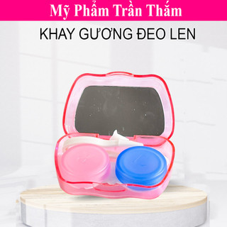 Khay gương đeo lens mắt Hàn Quốc dụng cụ đeo lens chuyên dụng gồm 3 món dễ sử dụng an toàn cho mắt
