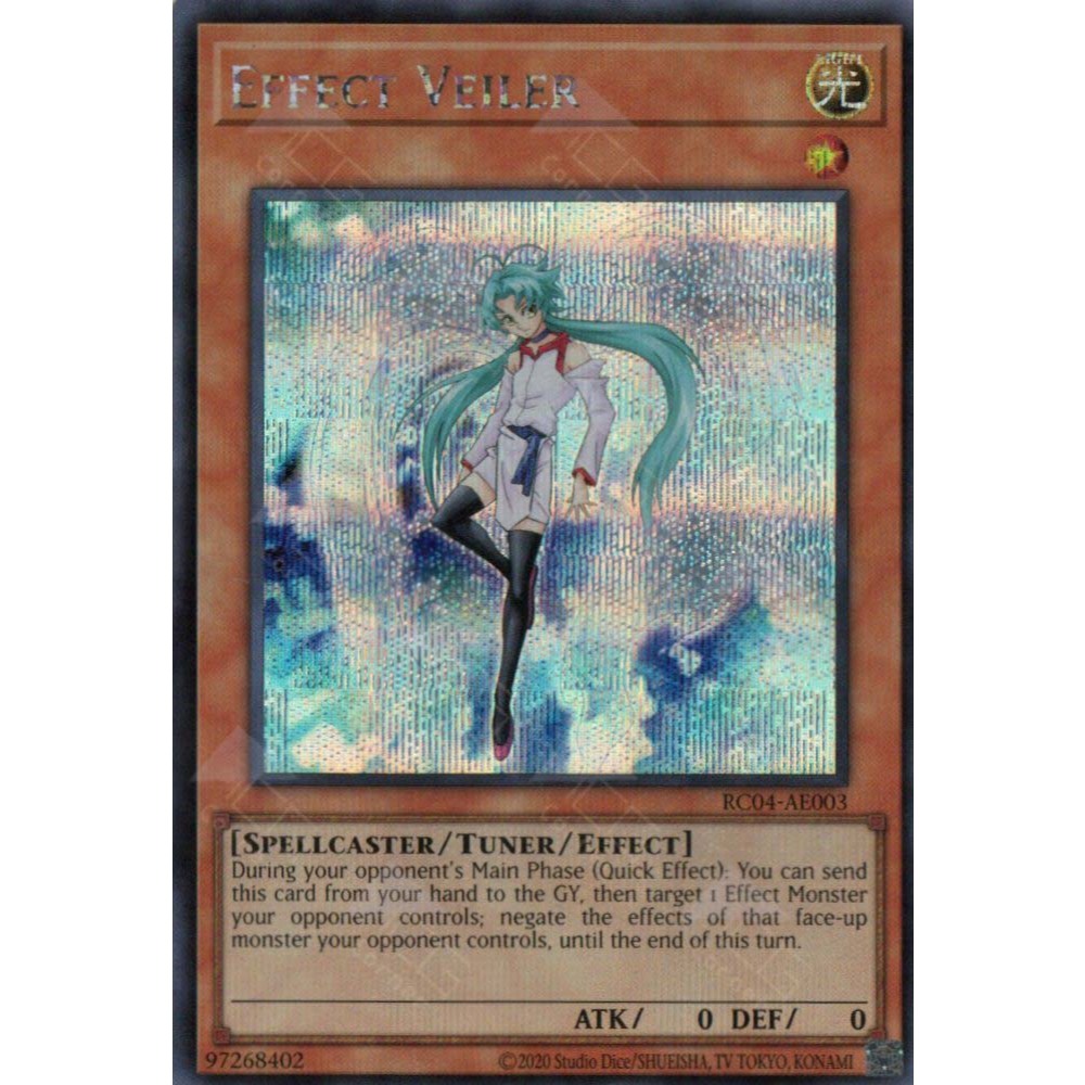 [ Bài Yugioh Chính Hãng ] RC04-AE003 Effect Veiler