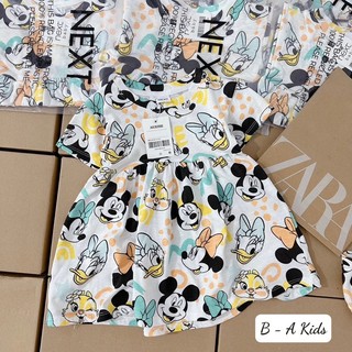 váy mickey bé gái 2 màu cotton mềm mịn cực xinh
