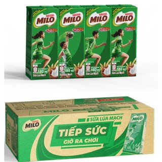 Thùng 48 hộp thức uống lúa mạch Milo Active Go 115ml và 180ml