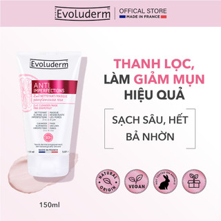 Sữa rửa mặt / Mặt nạ 2in1 chiết xuất Pink GrapeFruit giúp ngăn ngừa mụn dành cho da dầu mụn Evoluderm 150ml