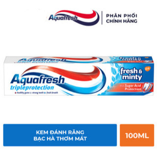Kem Đánh Răng Aquafresh Triple Protection Fresh & Minty 100ml