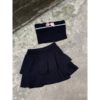 BIGSIZE- Set 3 món áo ống nơ - Chitchitstore