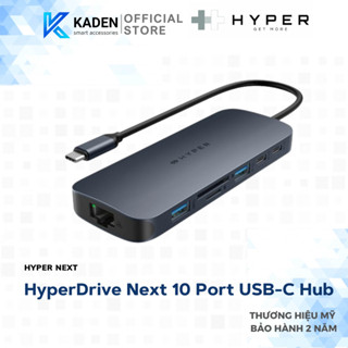 Cổng Chuyển Hyperdrive Next 10 Port Usb-C Cho Laptop/Macbook Type-C– HD4005GL-Hàng Chính Hãng