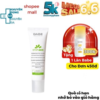 Dung dịch tẩy tế bào chết AHA 7% Babe Stop Akn Keratolytic fluid 30ml