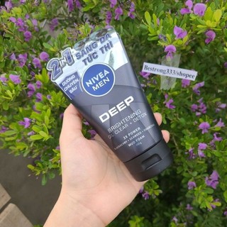 Sữa Rửa Mặt Nivea Men Than Đen Hoạt Tính Sáng Da 100g