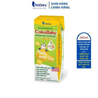 Thùng Sữa Pha Sẵn Colosbaby Gold 48hộp x 180ml Tặng kèm 4hôp