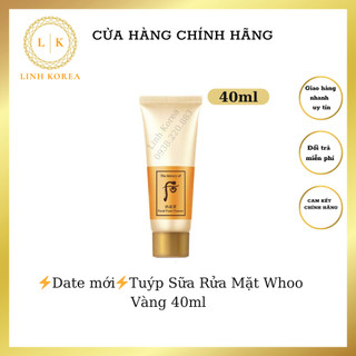 ⚡Date mới⚡Tuýp Sữa Rửa Mặt Whoo Vàng 40ml _LINH KOREA