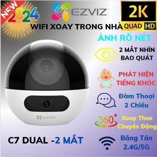 Camera Trong Nhà WIFI, Xoay 360 EZVIZ E6 MỚI 2024, C7 Dual, C6C 8MP 4K, C6CN  Độ Nét Cao, Chính Hãng