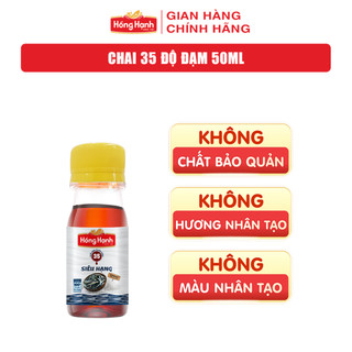 Nước mắm truyền thống Phú Quốc Hồng Hạnh Siêu Hạng 35 độ đạm dung tích 50ML