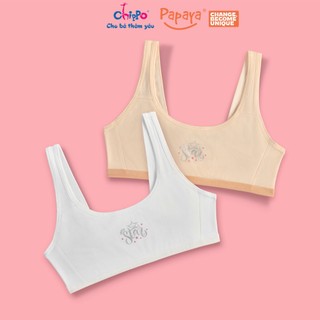 Áo lót Chippo cho bé gái, áo lá học sinh từ 13 đến 18 tuổi (35-50kg) vải Cotton mềm thoáng mát