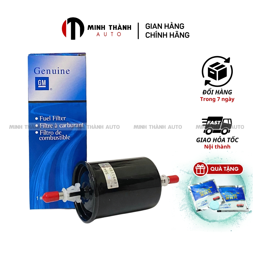 Lọc xăng, lọc nhiên liệu xe Matiz, Spark, Nubira, Lanos, Lacetti, Aveo, Gentra, Vivant mã OEM: 96335