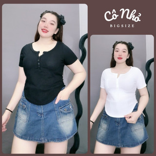 Áo Thun Bigize Nữ Tay Ngắn Vạt Bầu Che Bụng Tốt Dáng Áo Croptop Tôn Dáng Vải Thun Gân G13