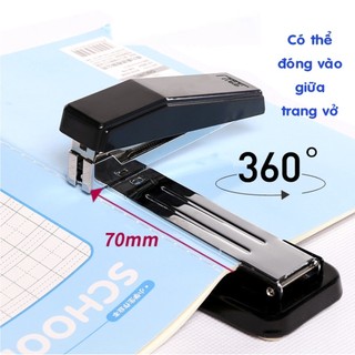 Bấm kim số 3 eagle 9628 xoay 360 độ bấm được vào giữa cuốn tập dùng ghim số 3