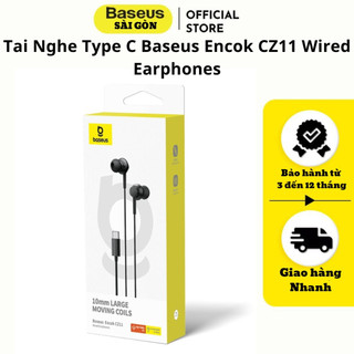  Tai nghe type C Baseus encok CZ11 wired earphones- hàng chính hãng 