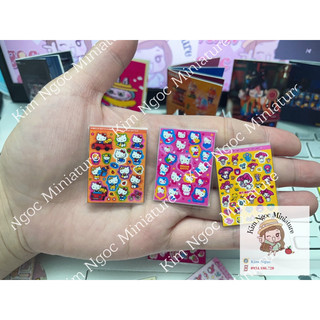 Mô hình sticker mini trang trí nhà búp bê 1:6 1:8 1:12 ob111