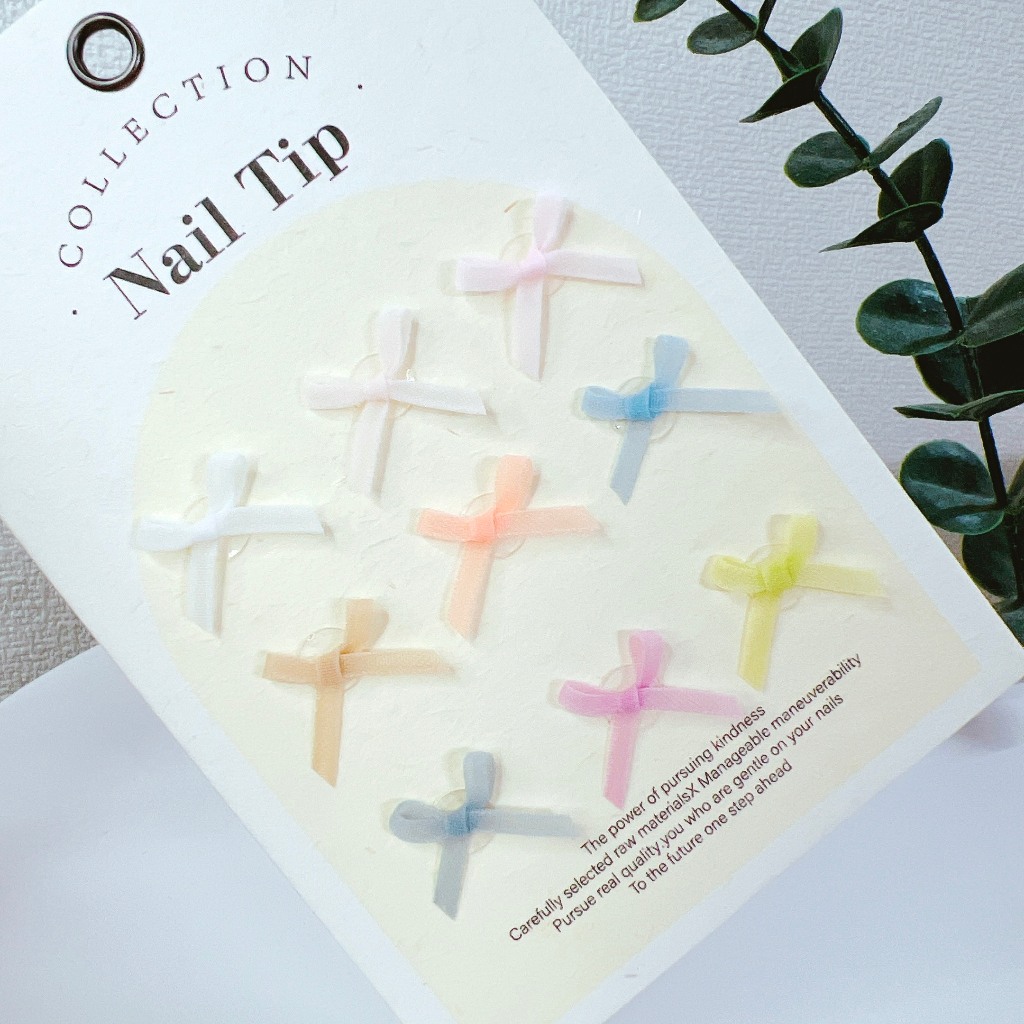 Set 18 charm nơ mix đủ màu đính móng